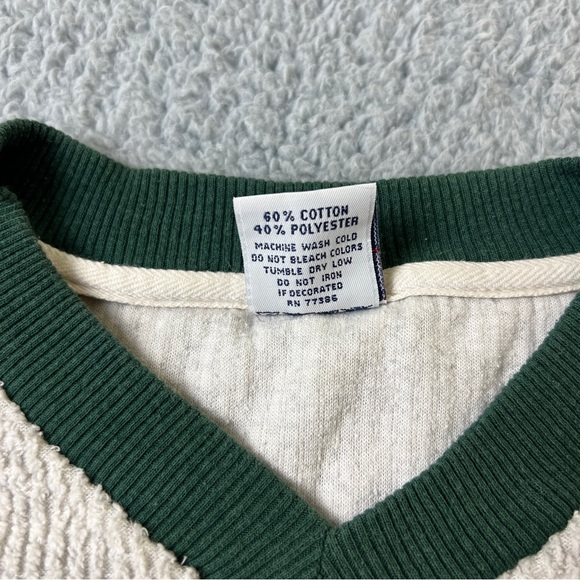 Vintage Green Bay Packers Embroidered Long Sleeve Shirt V Neck Size Large - Picture 4 of 7